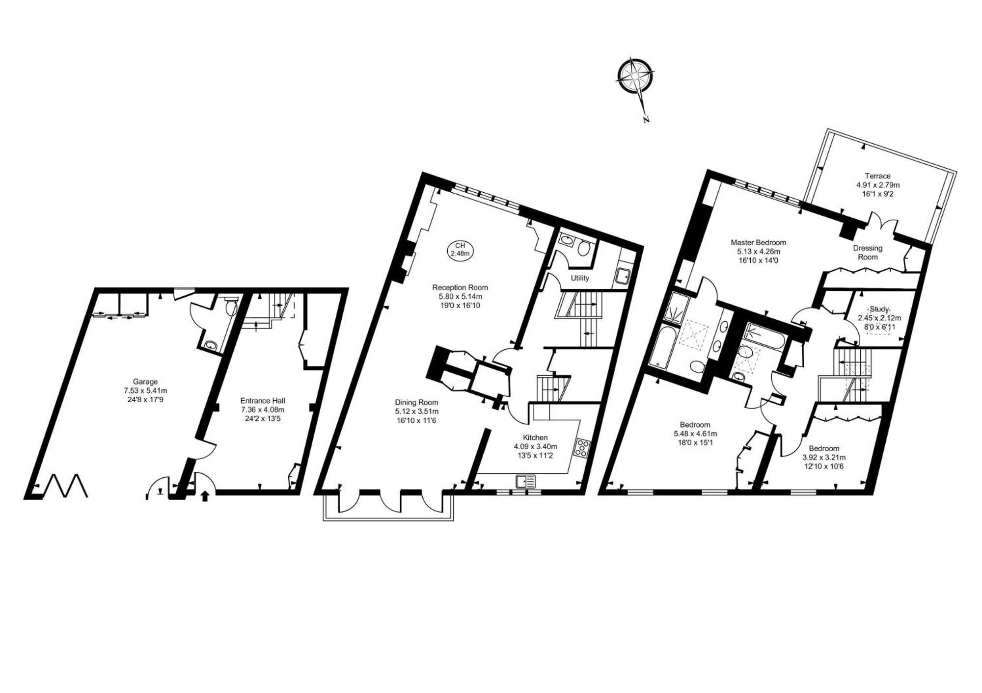 Modern 3 Bedroom Luxury House With Garage In Central Londres Extérieur photo